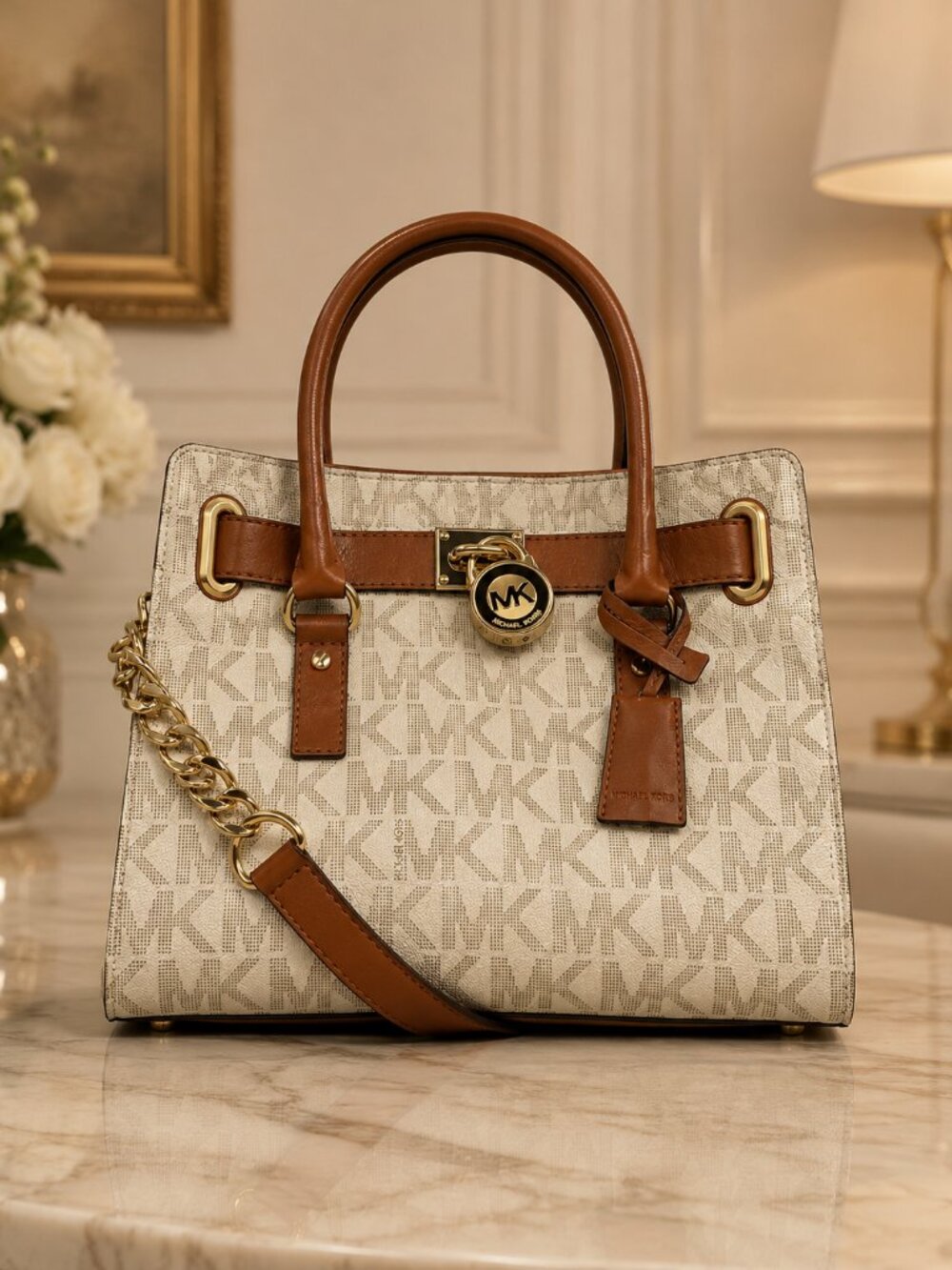 Michael by Michael Monogram Hamilton Satchel Bag